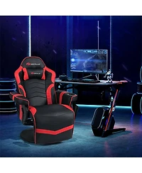 Gouun Ergonomic High-Back Massage Gaming Chair with Footrest and Pillow