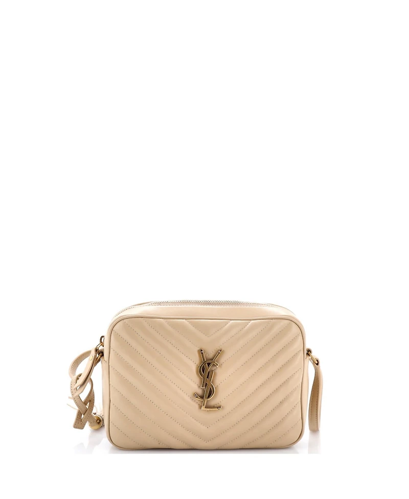 Pre-Owned Saint Laurent Small Lou Camera Bag Matelasse Chevron Leather