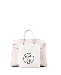 Pre-Owned HERMES Birkin 25 Handbag Light Togo with Gold Hardware