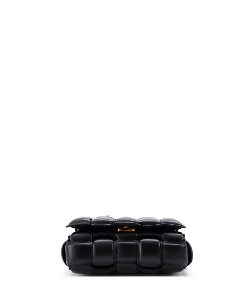 Pre-Owned Bottega Veneta Cassette Crossbody Bag Padded Maxi Intrecciato Leather