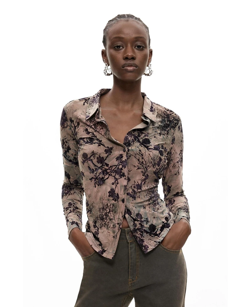 Desigual Women's Flocked Shirt