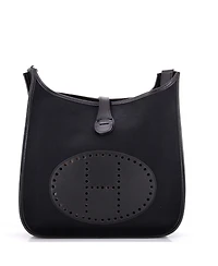 Pre-Owned HERMES Gm Evelyne Bag Gen I Toile and Leather