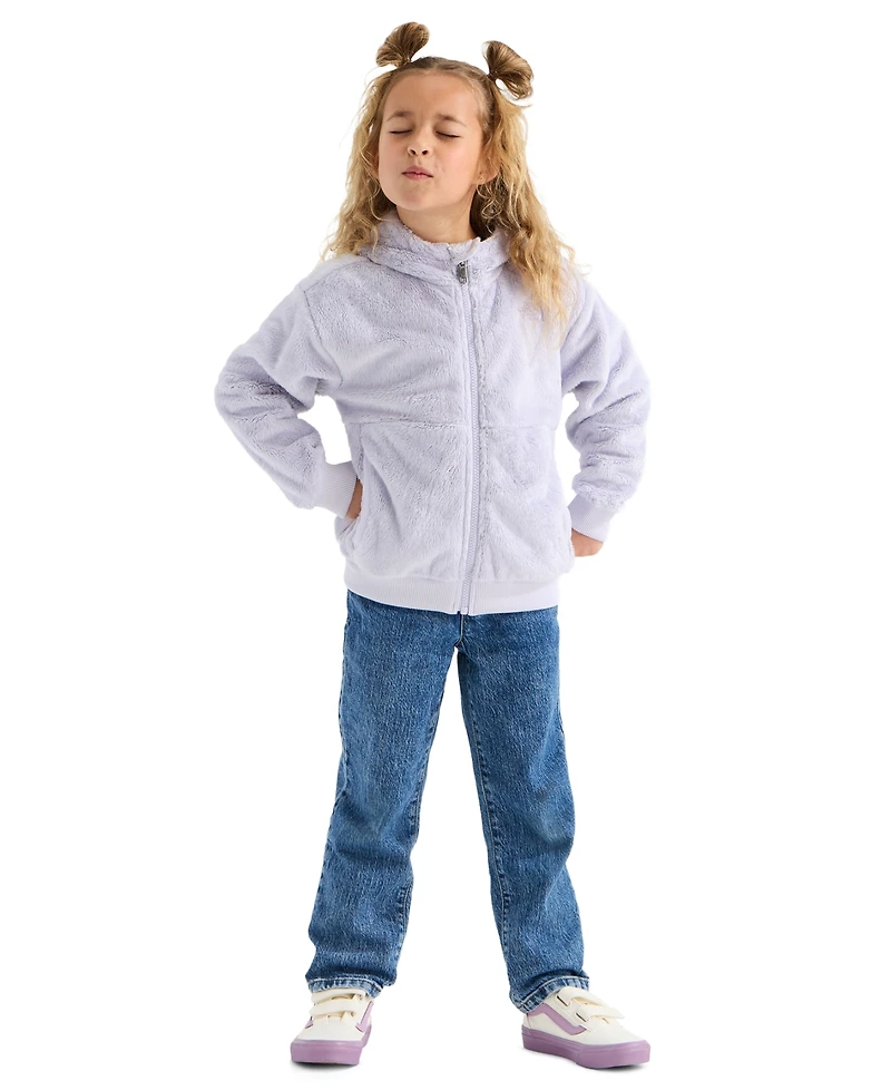 The North Face Boys' and Girls' 2T-7 Osito Reversible Full-Zip Hooded Fleece Jacket