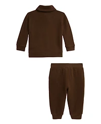 Polo Ralph Lauren Baby Boys' Double Knit Sweatshirt and Pants, 2-Piece Set