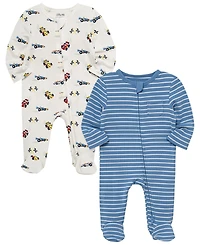 Little Me Baby Boys' Long-Sleeve Coverall, 2-Pack
