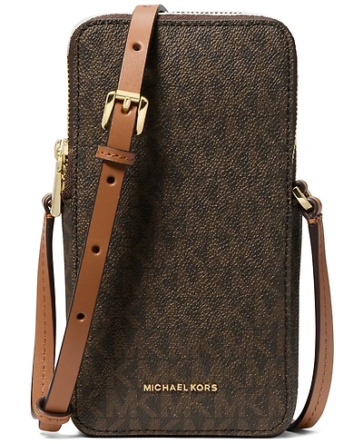Michael Kors Jet Set North South Double Zipper Mini Crossbody Handbag