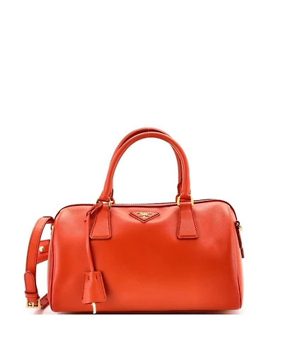 Pre-Owned Prada Medium Lux Convertible Boston Bag Saffiano Leather