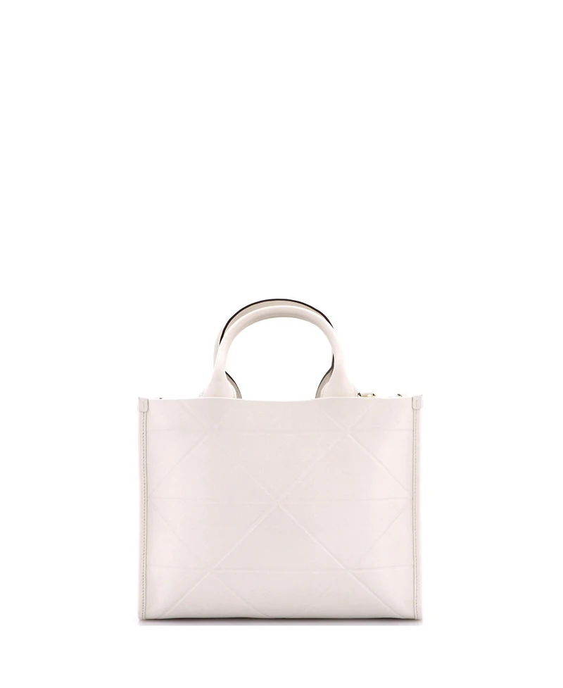 Pre-Owned Prada Small Symbole Shopper Tote Embossed Leather