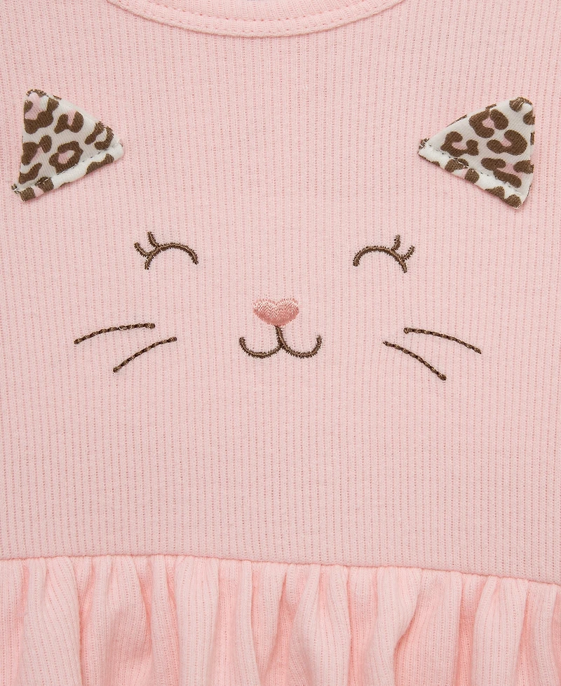 Little Me Baby Girls' Leopard Bodysuit, Pants and Headband, 3-Piece Set
