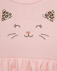 Little Me Baby Girls' Leopard Bodysuit, Pants and Headband, 3-Piece Set