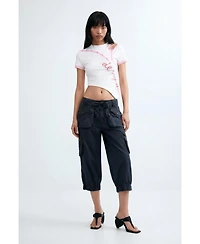 Desigual Women's Cargo pants 100% cotton