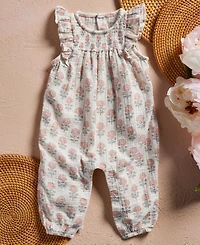 Little Planet by Carter's Baby Girls' Floral Round Neck Jumpsuit