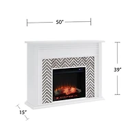 Augusta Home Hebbington Tiled Fireplace