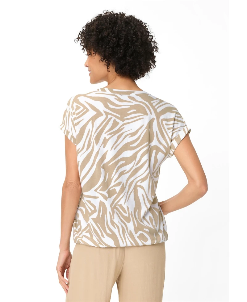 Olsen Women's Neo Zebra Tunic T-Shirt
