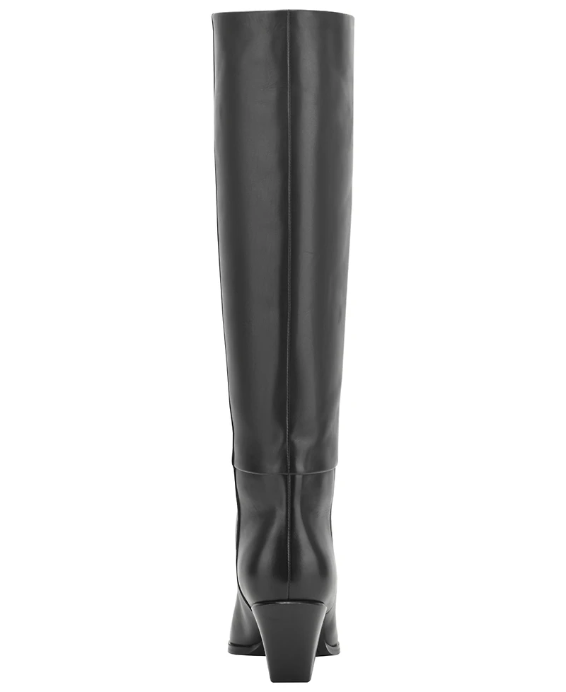 Marc Fisher Ltd Women's Tarrie Tall Wide Calf Block Heel Dress Boots