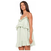 Petal and Pup Women's Angie Ruffle Mini Dress