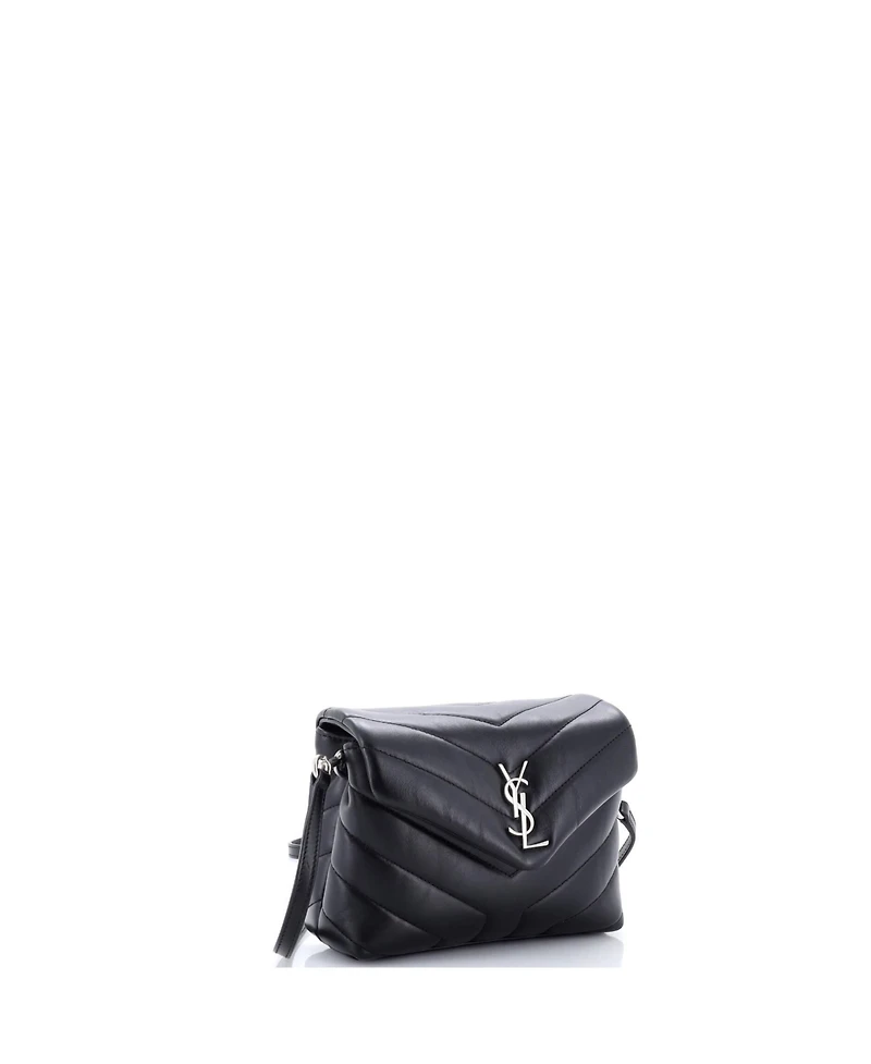 Pre-Owned Saint Laurent Toy Loulou Shoulder Bag Matelasse Chevron Leather