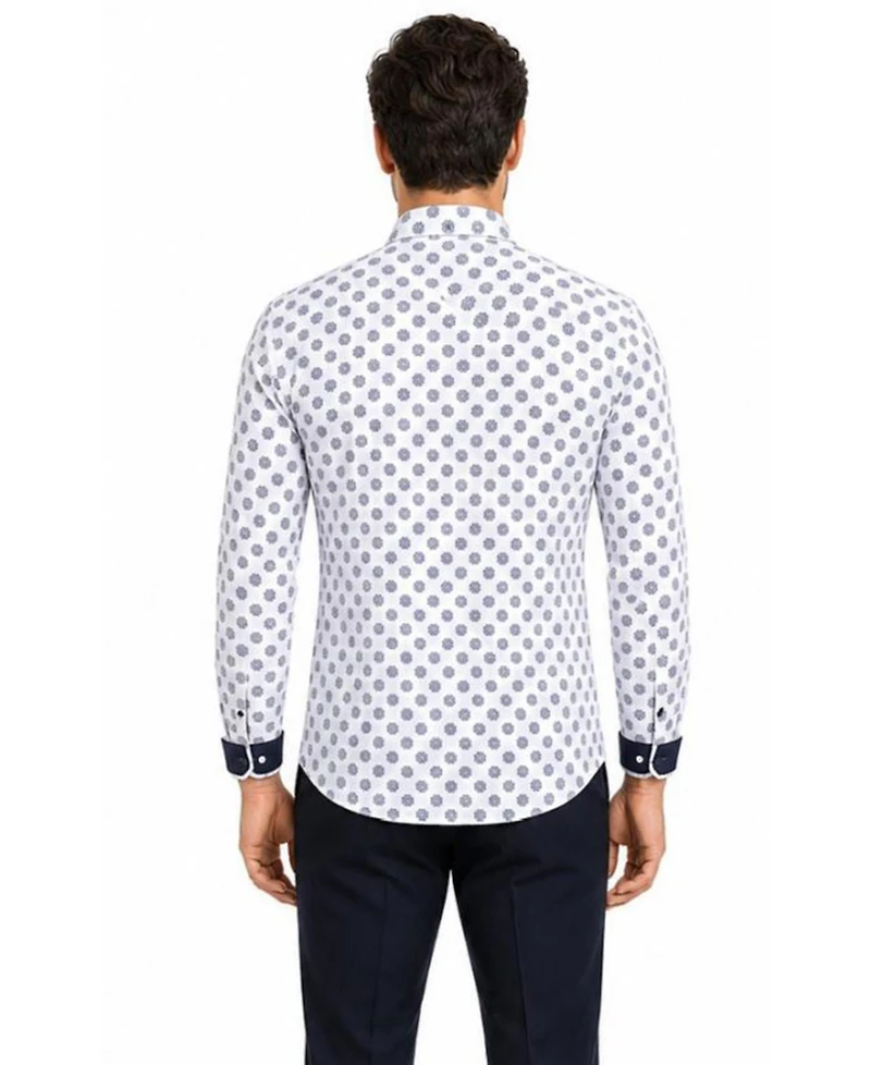 Elie Balleh Men's Slim Fit Stylish Button-Down Shirt
