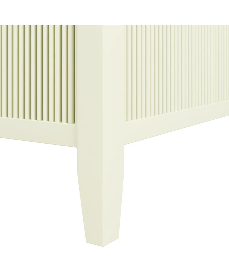 Streamdale Furniture King size Wooden Canopy Platform Bed with Support Slats