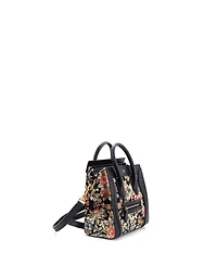Pre-Owned Celine Nano Luggage Bag Printed Jacquard and Leather