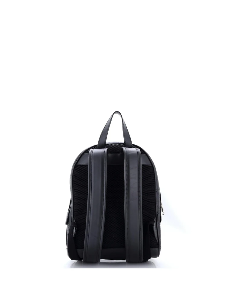 Pre-Owned Gucci Small Signature Pocket Backpack Guccissima Leather