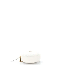 Pre-Owned Gucci Mini Gg Marmont Round Shoulder Bag Matelasse Leather