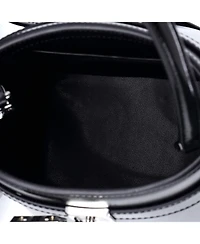 Pre-Owned Givenchy Gv Shark Lock Bucket Bag Leather