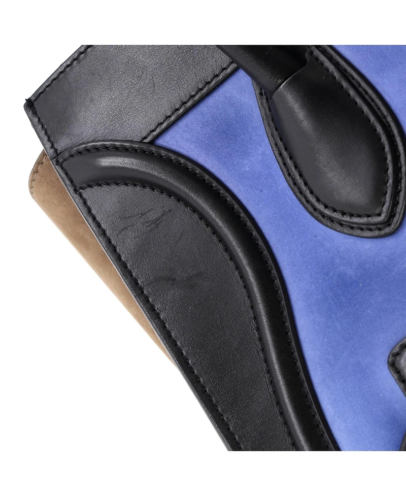 Pre-Owned Celine Mini Tricolor Luggage Bag Leather
