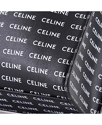 Pre-Owned Celine Small Vertical Cabas Tote All Over Logo Print Leather