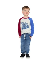 Deux par Little and Big Boy 6-12 Raglan T-Shirt