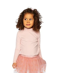 Deux par Toddler Girl 2T -5T Brushed Rib Mock Neck Top