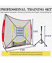 Aoligeijs 7x7ft Baseball Field Training Equipment