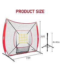 Aoligeijs 7x7 Ft Baseball Field Training Equipment