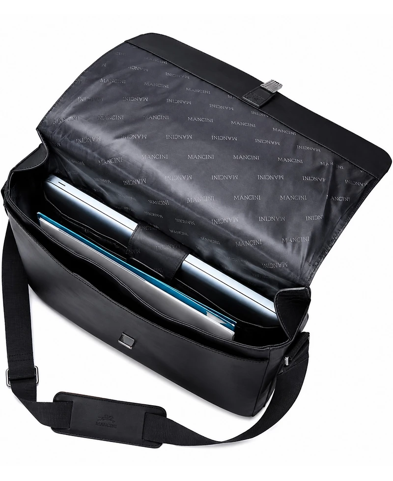 Mancini Buffalo Collection Laptop/ Tablet Messenger Bag