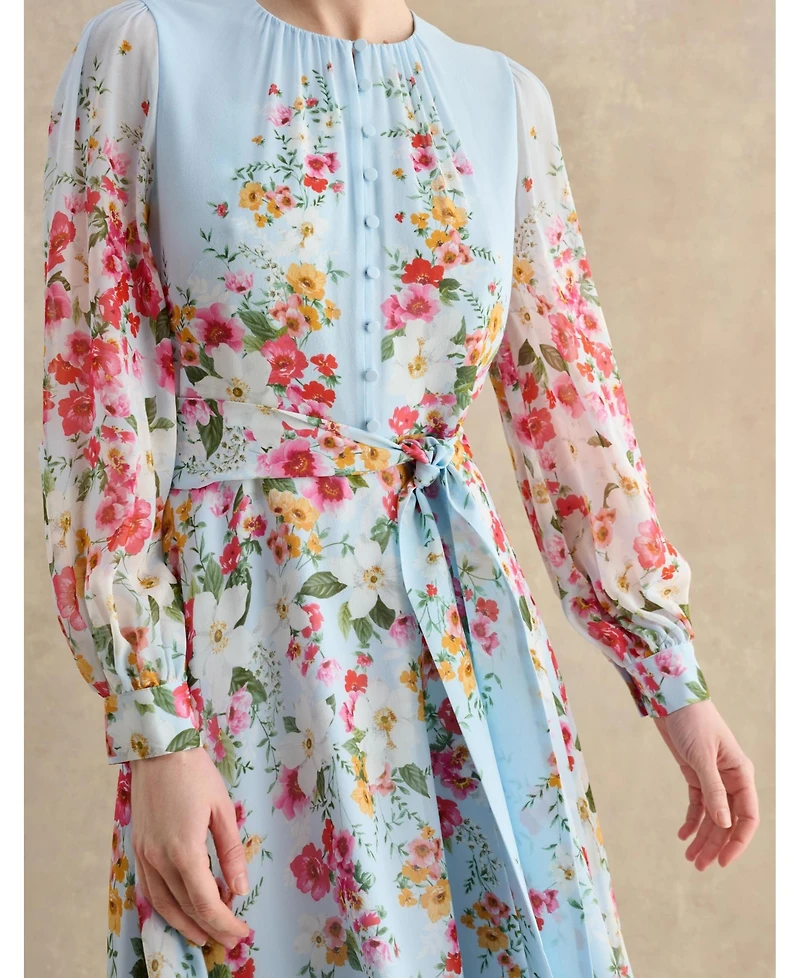 Hobbs London Liberty Silk Midi Dress