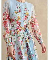 Hobbs London Liberty Silk Midi Dress