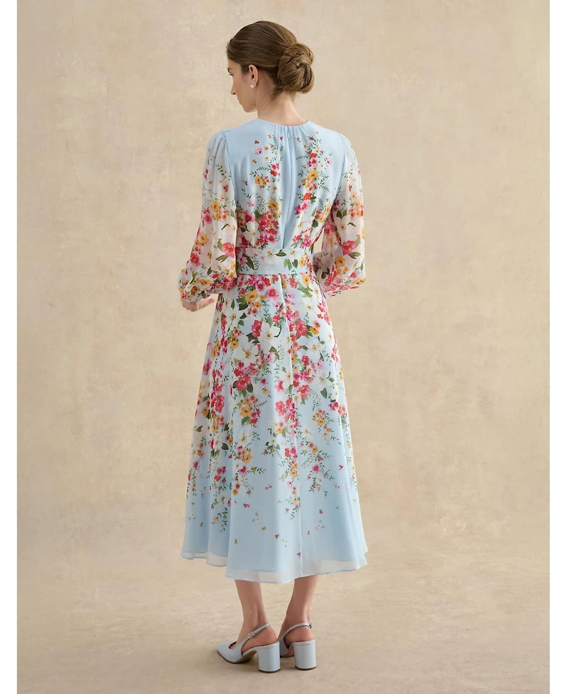 Hobbs London Liberty Silk Midi Dress