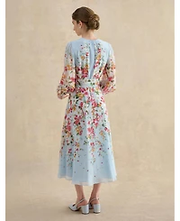 Hobbs London Liberty Silk Midi Dress
