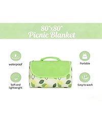 Cowin 80"x80" Extra Large Waterproof Picnic Blanket Foldable Outdoor Mat for Beach Camping and Park