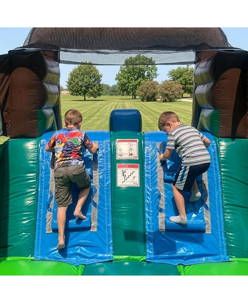HeroKiddo T-Rex Adventure Xl Inflatable Bounce House Combo
