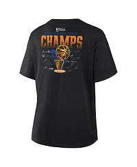 Fanatics Women's Black New York Knicks 2026 Nba Finals Champions Roster Trophy T-Shirt