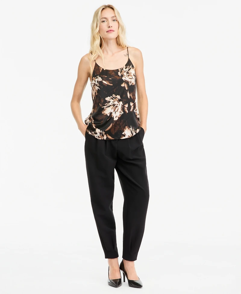 Bar Iii Women's Floral-Print Scoop-Neck Satin Camisole, Macy's Exclusive