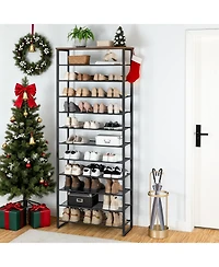 Slickblue Large 12-Tier Shoe Storage Rack Organizer for Home