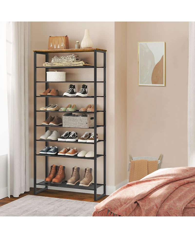 Slickblue 10-Tier Shoe Rack 29.5" Long for 36-40 Pairs Shoes