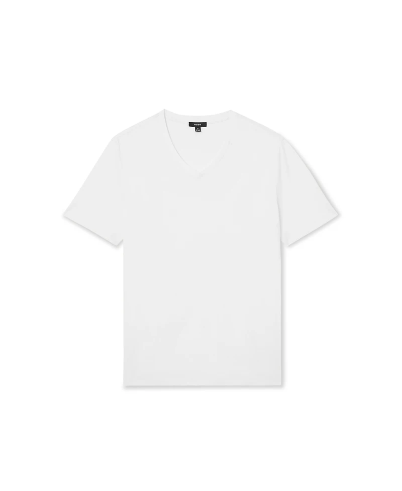 Reiss Men's Baron Airwater Cotton V Neck T-Shirt