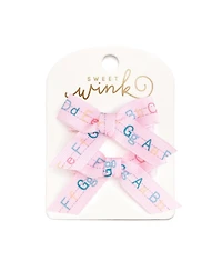 Sweet Wink Little and Big Girls Alphabet Bows Clip Set