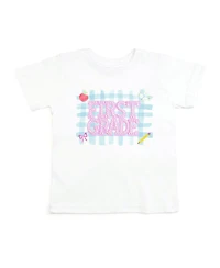 Sweet Wink Big Girls First Grade Pearl Patch Short Sleeve T-Shirt