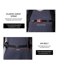 Mountaintop 40 Liter Hiking Backpack Lightweight Travel Backpack for Men Women Outdoor Camping Backpacking