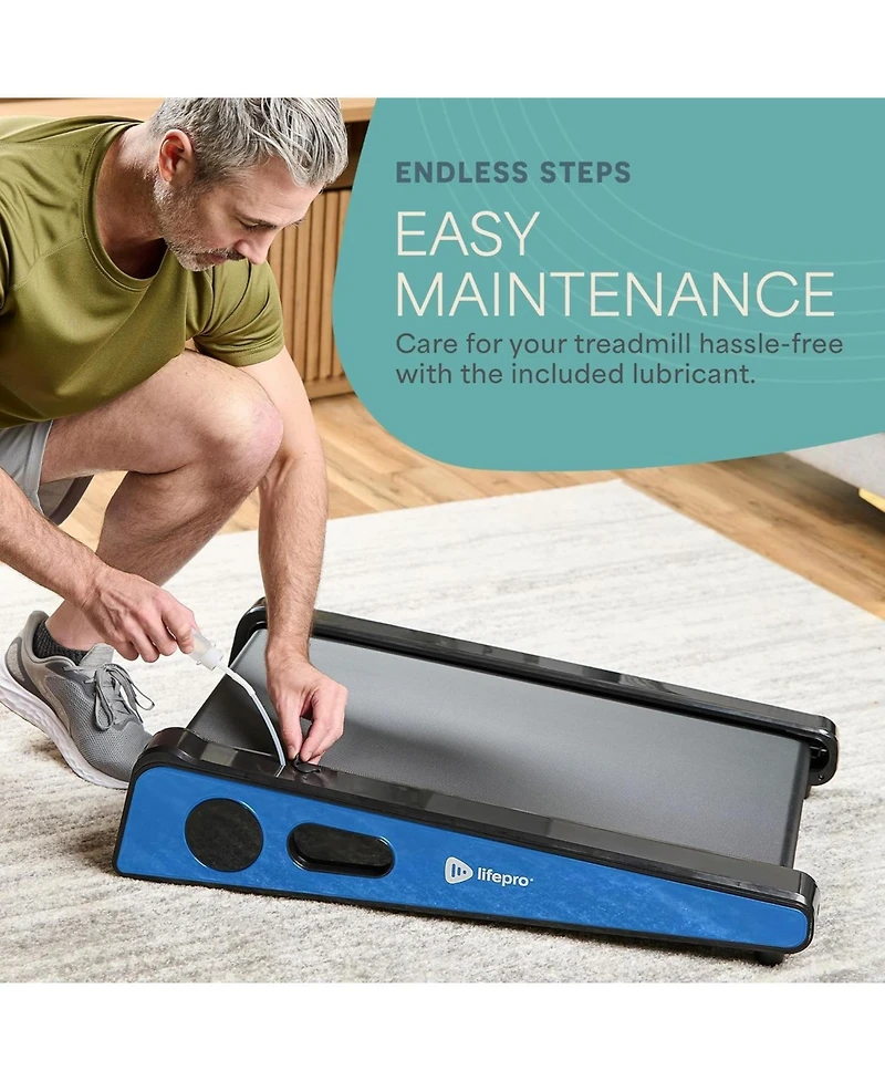 LifePro 30in Portable Under Desk Mini Treadmill – Compact Walking Pad, Max 3 Mph, 220Lbs Capacity