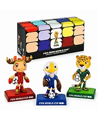 Fifa 2026 World Cup Official Licensed Mascot Figurine Set of 3 Maple, Zayu and Clutch Collectible Soccer Figures 9cm